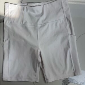 Athleta Women's White Bike Shorts